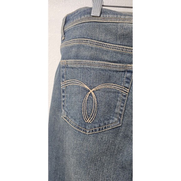 Paris Blues Women Junior Y2K Size 17 Stretch Light Wash Bootcut Mid Rise Jeans - Picture 8 of 15